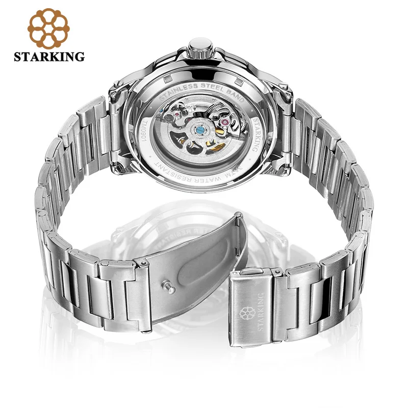 STARKING Relogio Masculino Men's Luxury Brand Business Watches Skeleton Mechanical Men Wristwatch Watch Laikrodis TM0901 | Наручные
