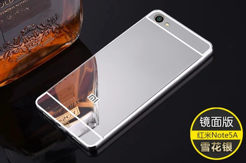 Для Xiaomi Redmi 6A ультра легкий металлический корпус с алюминиевой оправа из сплава, зеркальная задняя крышка для Xiaomi Redmi 6 Pro Redmi Note 7 Чехол