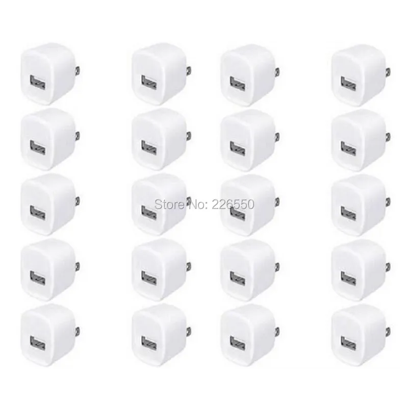 

10pcs/lot US/EU Plug 5V 1A AC USB Charger Wall Power Adapter for Samsung for iphone HTC Cell Phones Shipped within 12 hour