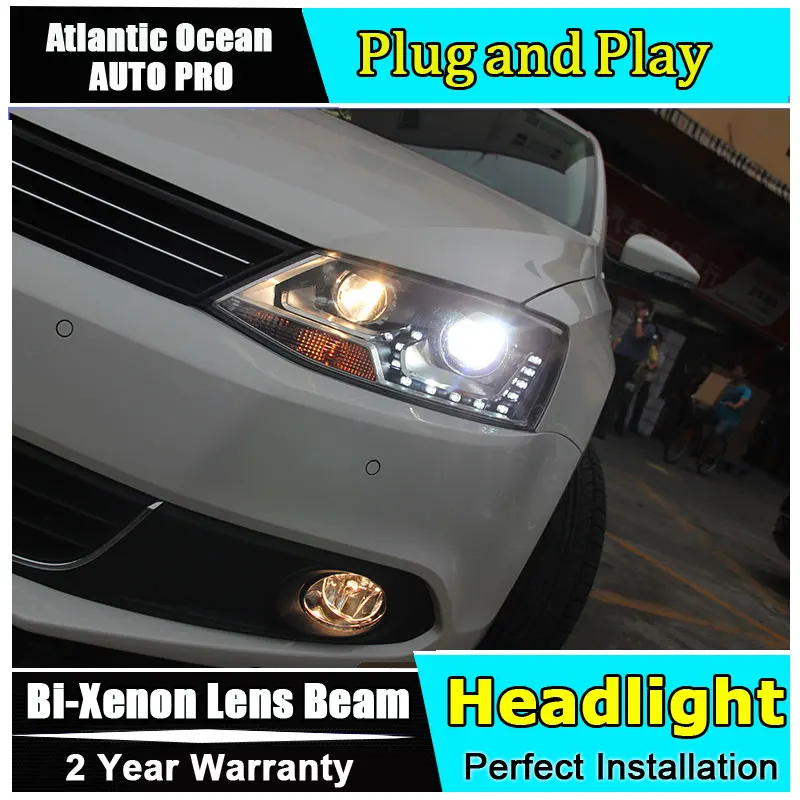 Автомобильный Стайлинг для VW Jetta фары 2012 2018 MK6 светодиодный фонарь new HID комплект