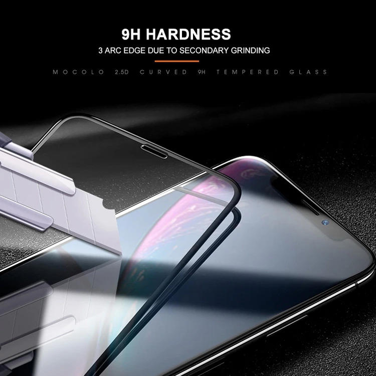 Защита экрана для iPhone X &amp XS/XR/8 7/8 Plus 7 закаленное стекло защитное 0 33 мм 9H 2.5D шелк |