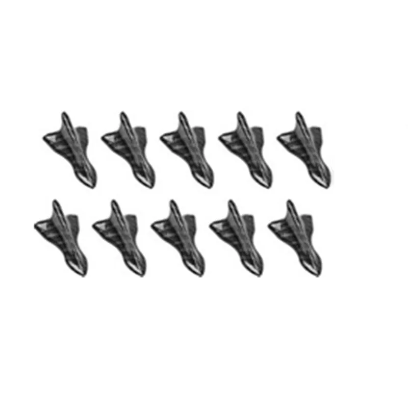 CA323-C-10PCS 10 шт. плавник на автомобильная антенна в форме плавника акулы Гибкий Генератор вихревой воздуха диффузор концевой комплект для спойлера крыша крыло багажника - Цвет: CA323-C-10PCS