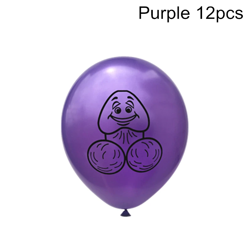 Penis shape Purple Воздушные шары VOILEY, 12 шт., YAY Same Penis Forever, украшения для свадьбы, взрослые сексуальные вечерние принадлежности, украшения для свадебной вечеринки, Q - Цвет: Penis shape Purple