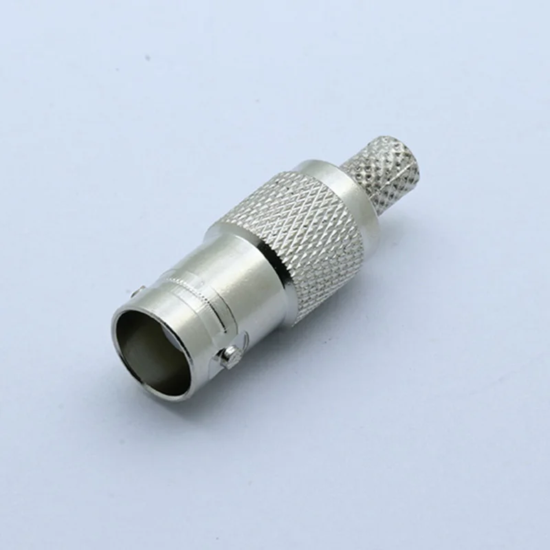 10 шт./лот BNC Женский обжимной разъем Новый прямой для RG58 RG59 RG6 РЧ коаксиального