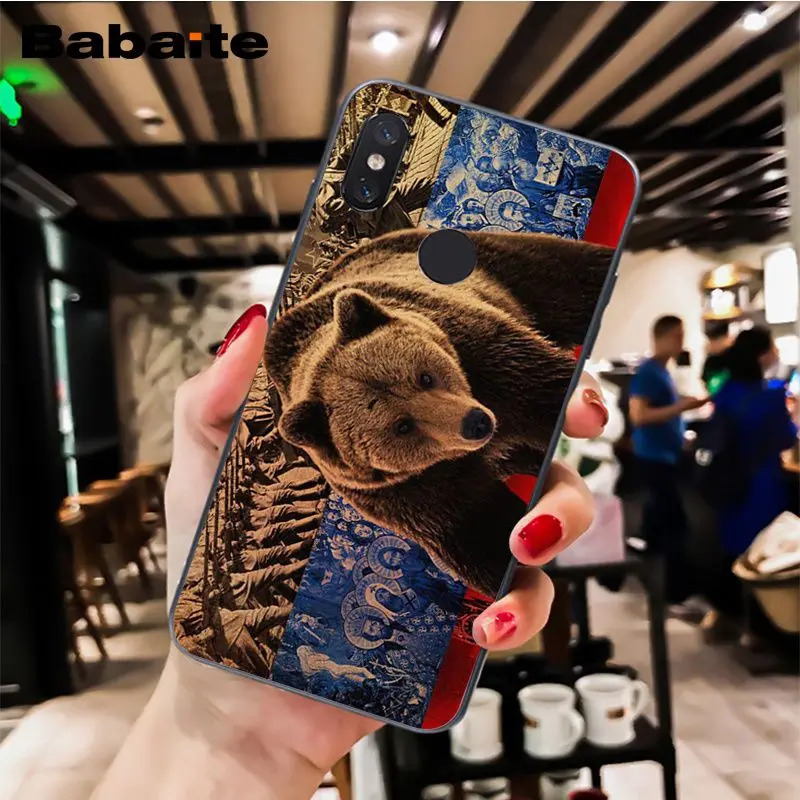 A2 Babaite для русской зимы; медведь чехол для телефона чехол для Xiaomi MiA1 A2 lite F1 Redmi8 6A 4X 5Plus S2 Note7 8Pro 5A 7A - Цвет: A2
