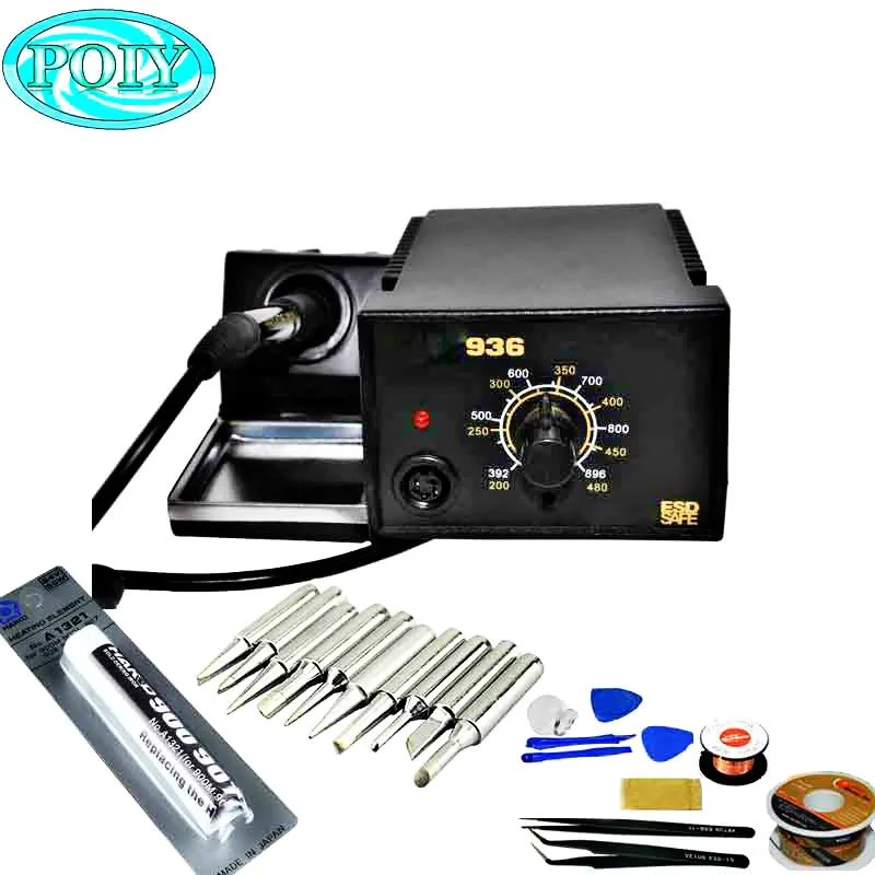 YIHUA 959D 220 В светодиодный цифровой дисплей станция горячего воздуха SMD паяльная станция постоянная температура Тепловая пушка паяльная станция