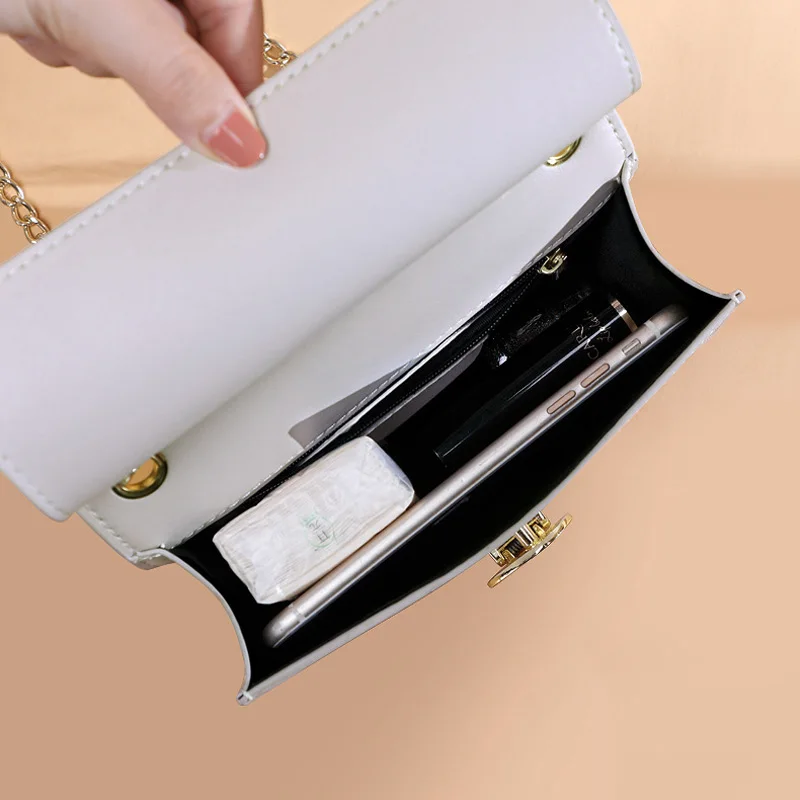 2019 New Organ Bag Fashion Brand Luxury Design Chain Female Shoulder Genuine Leather Women's Small Crossbody Girl | Багаж и сумки