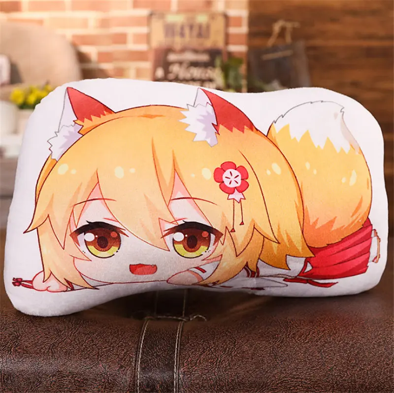 45cm Аниме плюшевые подушки Sewayaki kitsune no senko-san fox miss tail Двусторонняя Подушка косплей мультфильм для взрослых и детей унисекс - Color: 45cm