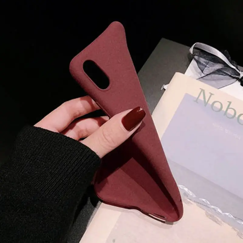Чехол карамельного цвета для iPhone XR XS X Xs Max матовый чехол телефона 6 6S 5 SE 7 8 Plus