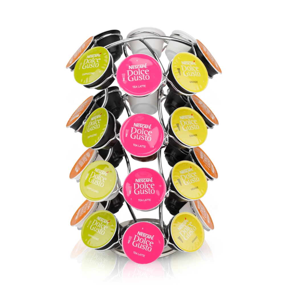 RECAPS Capsule Pod держатель вращающийся на 360 градусов для магазинов 32 шт.. Dolcegusto капсулы