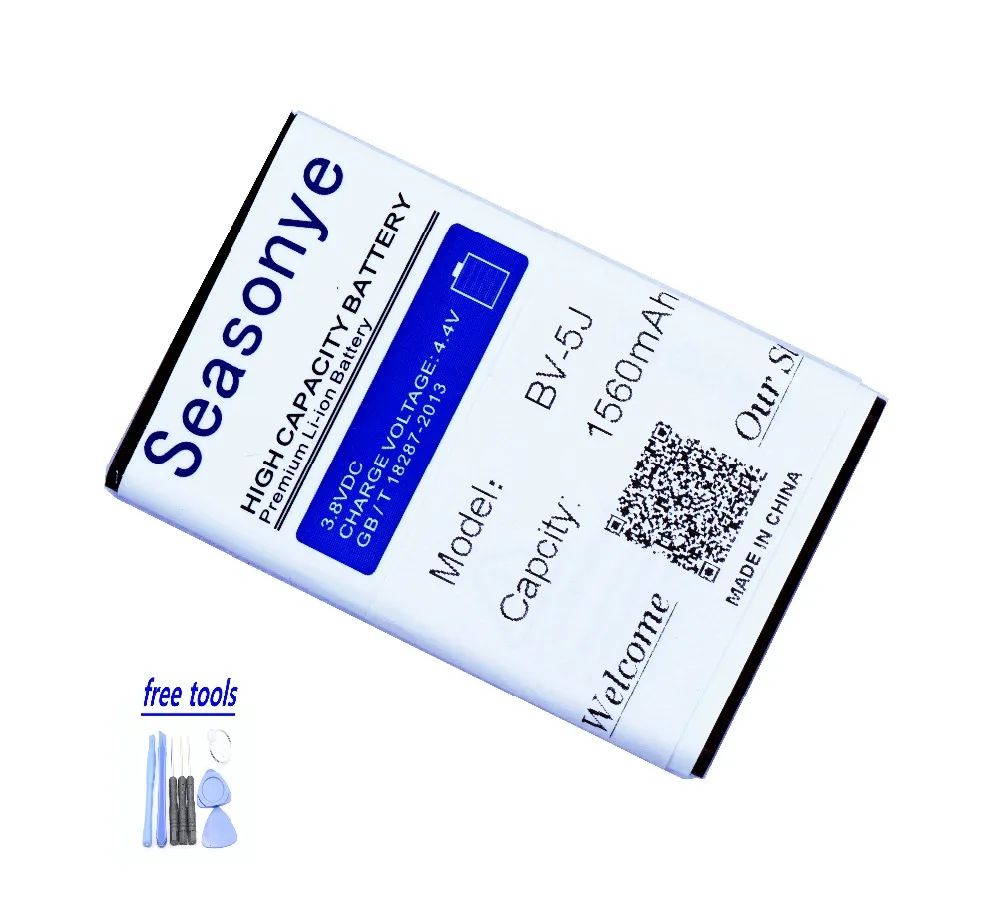 Seasonye 1560mAh BV 5J BV5J телефонный сменный аккумулятор + отвертка инструменты для Microsoft