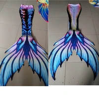 3 pcsset new kids adults mermaid tail with monofin swimmable filpper fancy costume for women swimming swimwear cosplay costumes