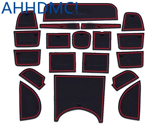 

Car Door Groove Mat Gate Slot Cup Armrest Storage Pad Mat For XR-V 2015