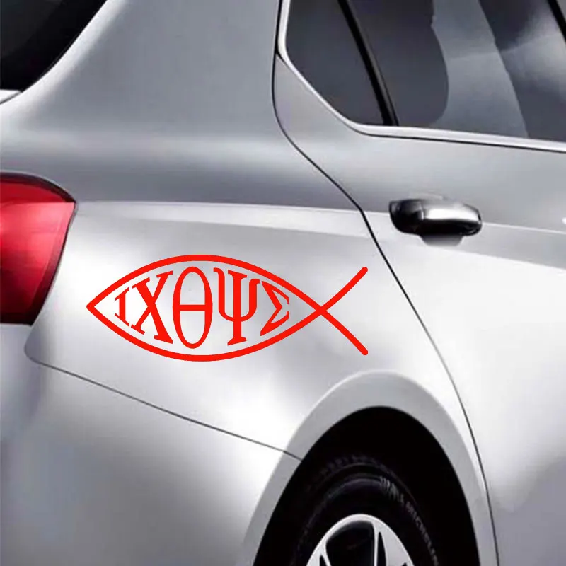 Автомобильная наклейка IXOYE в виде рыбы стильная Наклейка на окно стильные