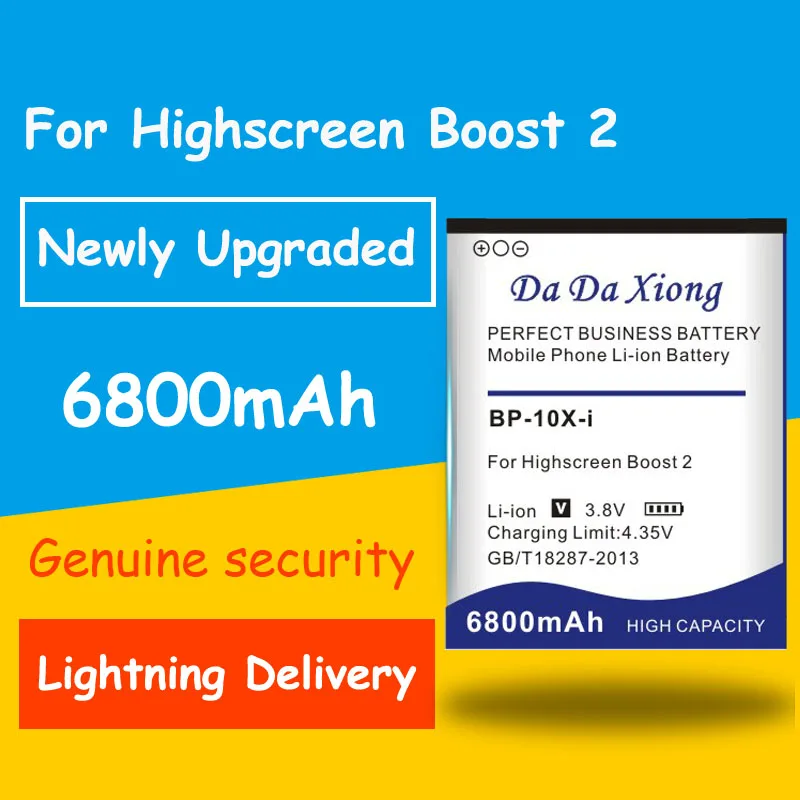 Натуральная безопасность 6800 мА/ч BP 10X i Батарея Для Highscreen boost 2 II innos D10 D10F смартфон