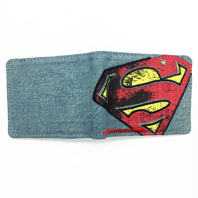 Superman 026 Кошелек в стиле аниме, комиксы, Супермен, кошелек в стиле аниме для молодых, держатель для карт, кошельки с биркой, цена в долларах - Цвет: Superman 026