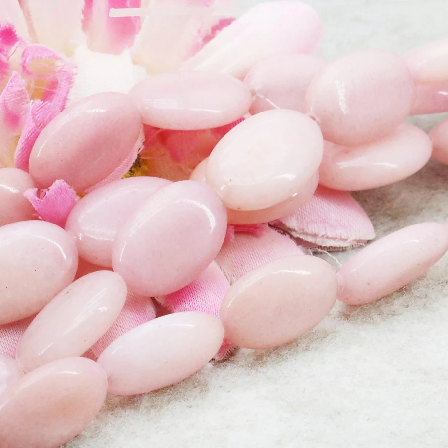 Новые розовые круглые бусины из халцедона незакрепленные камни в форме эллипса