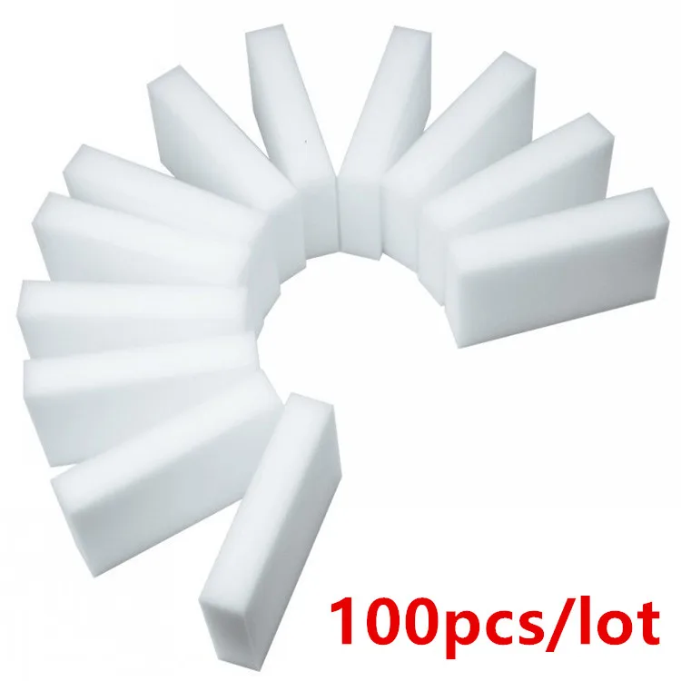 100 шт. меламиновые губки 10x6x2 см | Дом и сад