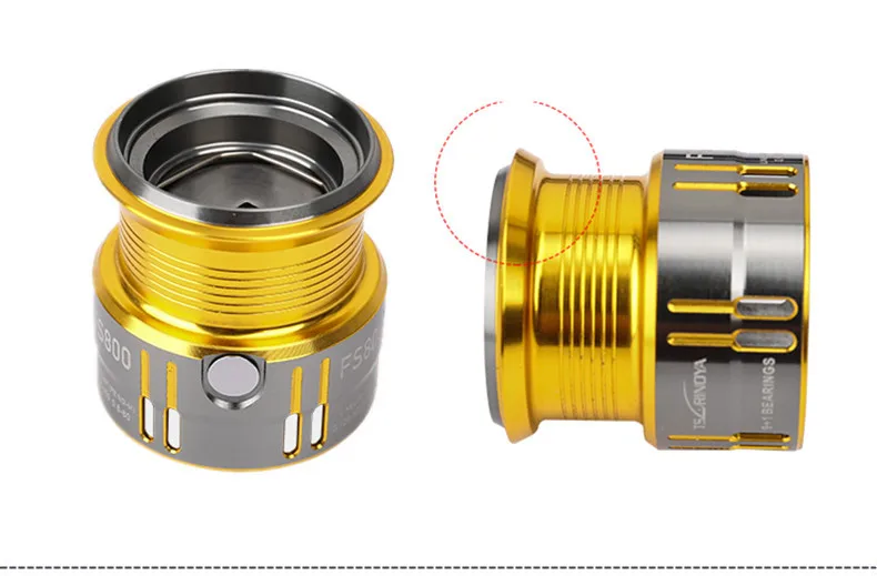 Tsurinoya FS 800/1000 металлическая катушка для спиннинга 9+ 1BB/5,2: 1/4 кг Carretes Pesca приманка для ловли рыбы Carretilha мулине
