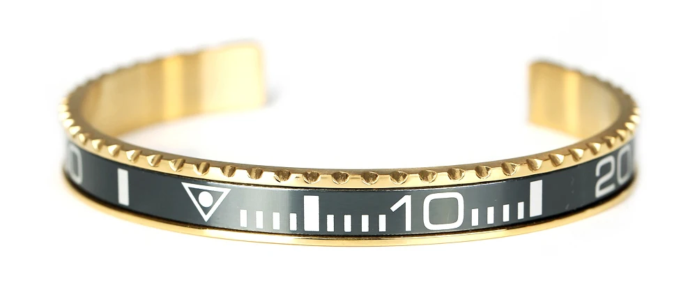 Gold gray 10 шт.) Итальянский стиль Модные ювелирные изделия 316L браслет из нержавеющей стали Спидометр официальный браслет для мужчин - Окраска металла: Gold gray