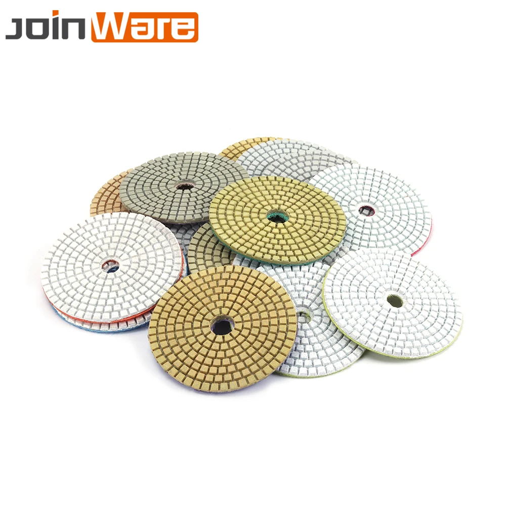 

3" Diamond Polishing Pad Wet Buffing Disc for Granite Stone Concrete Marble Tiles Glass 30 ~ 8000 Grit 1Pc