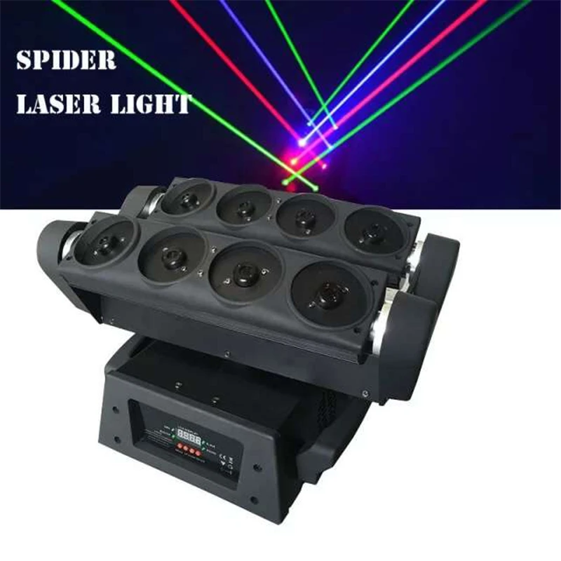 Высококачественный RGB лазерный светильник 0 5 Вт модель DMX512 фонарь с подвижной
