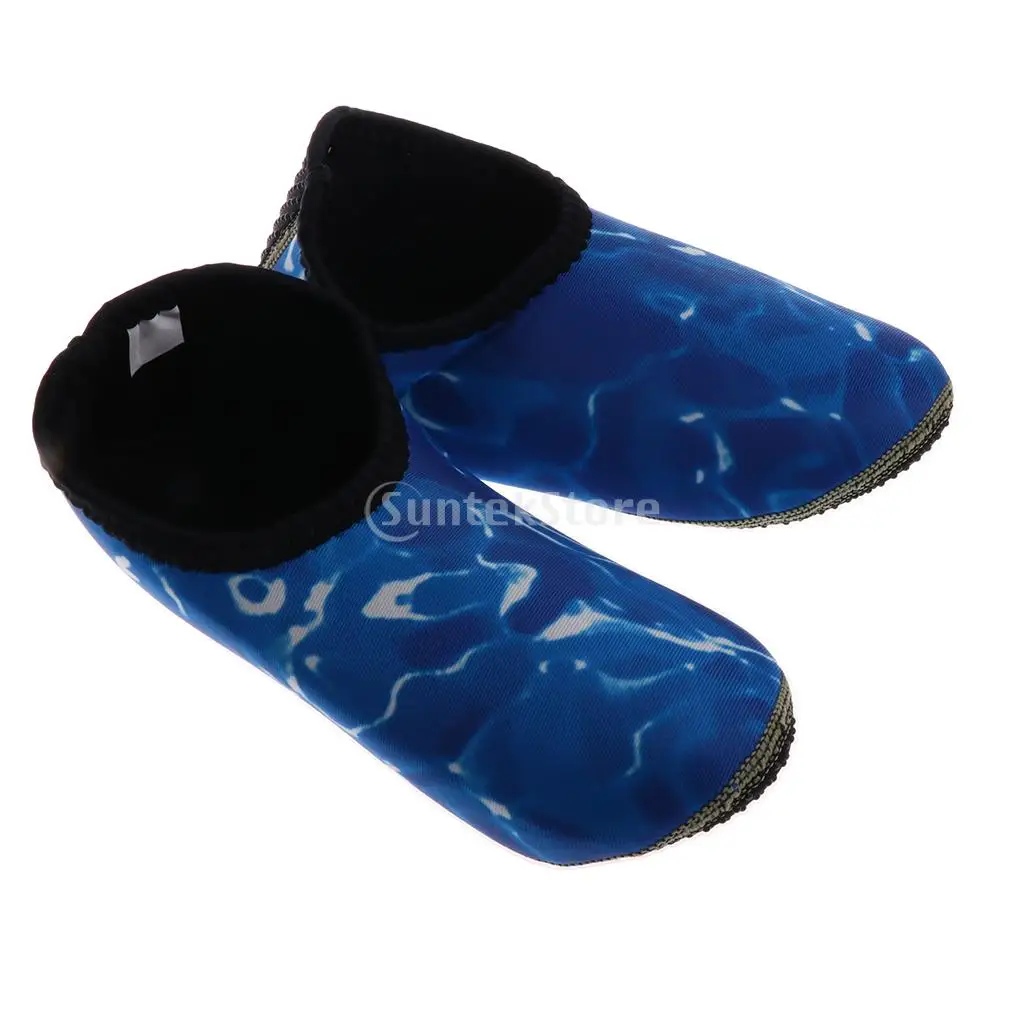 L Sky Blue Camo Мужская и Женская водонепроницаемая обувь премиум-класса, неопреновые носки для плавания, йоги, тренировок, бассейна, пляжа, танцев, плавания, без шнуровки, для серфинга - Цвет: L Sky Blue Camo