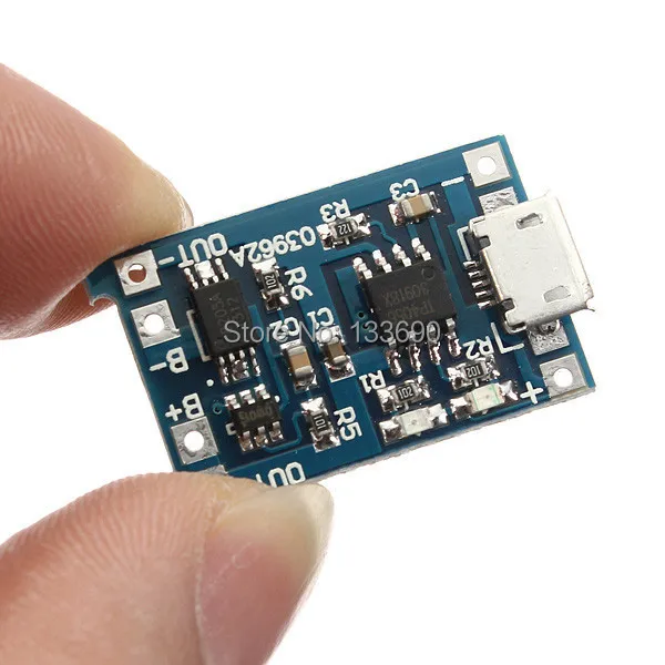 50 шт./лот 5 в 1A Micro USB 18650 литиевая батарея зарядная плата модуль зарядного