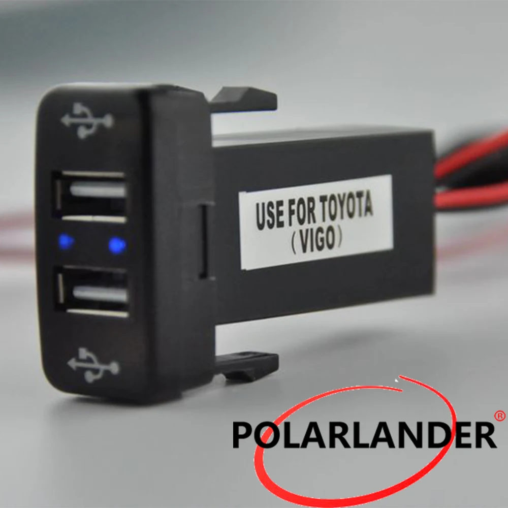 Автомобильное зарядное устройство с двумя usb-портами 12 в 2 1 А автомобильное для