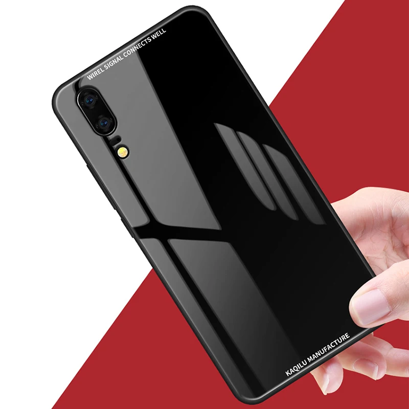 BFOLLOW Hard Case for Huawei P20 / Lite Pro P Smart Glass 9H Back Cover P10 P9 2017 Coque |