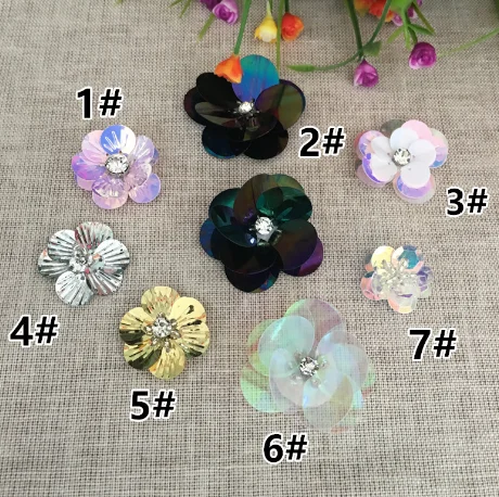 10 шт. шитье вышивка бисером цветы одежда футболка Декор аксессуары для одежды