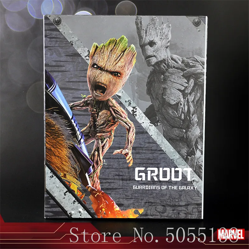 Горячие игрушки Marvel Groot Guardians of The Galaxy Мстители 1:1 милый ребенок дерево человек BJD Суставы подвижные фигурки игрушки 26 см