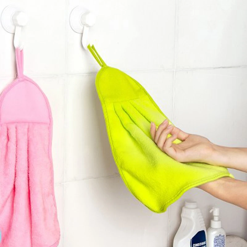 2016 новинка можно повесить полотенце из кораллового флиса супер впитывающее