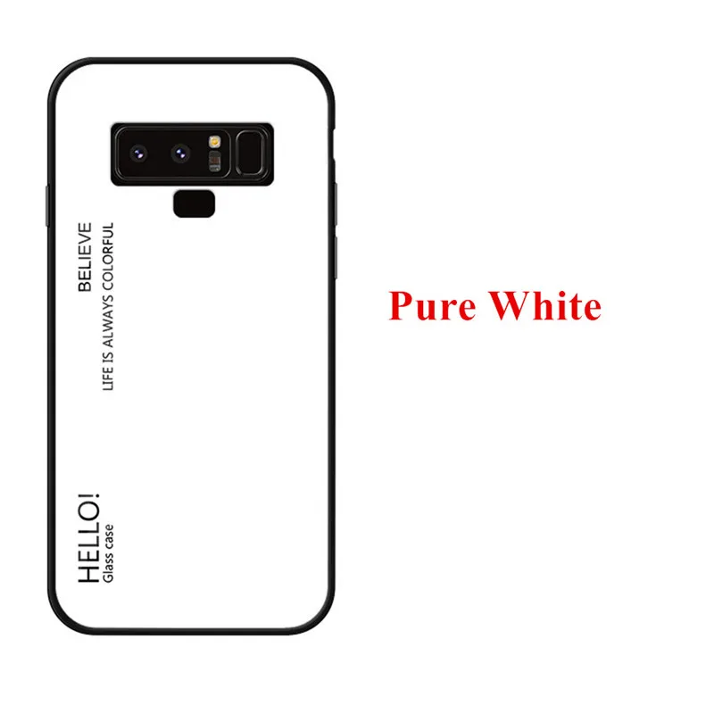 Для samsung Galaxy Note 9 Tempered Стекло чехол градиентной расцветки роскошный