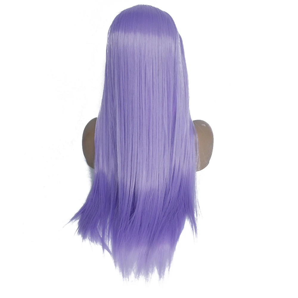Длинные прямые Термостойкие волосы V'NICE фиолетового цвета повседневные