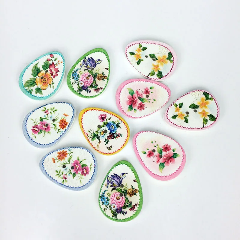 50 шт. декоративные пуговицы в виде яйца 27 х30 мм|button pieces|button craftcraft flag |