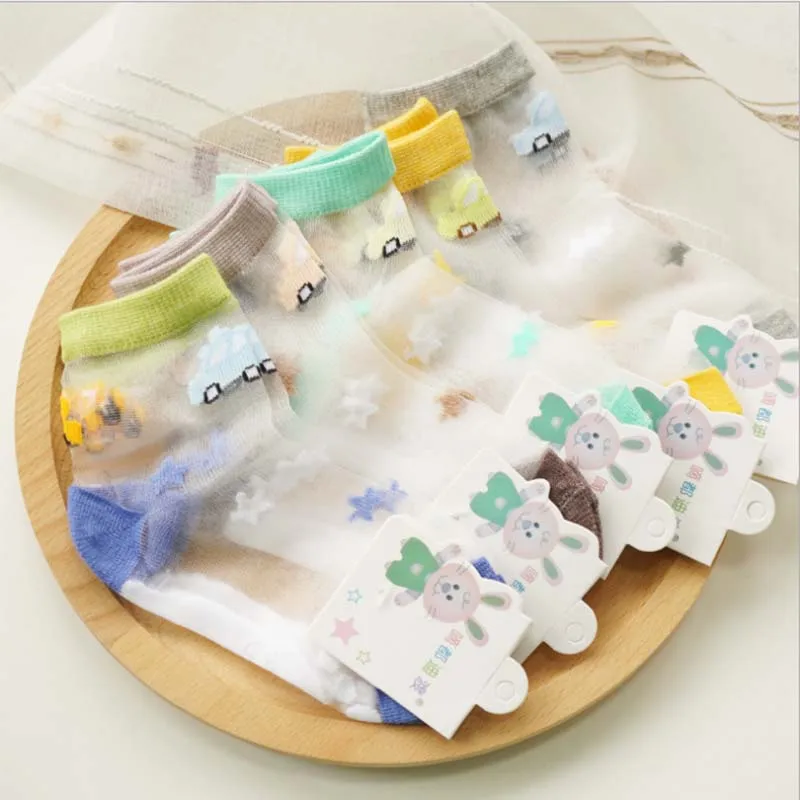 5 пар/лот детские носки летние тонкие для девочек малышей хлопковый комплект