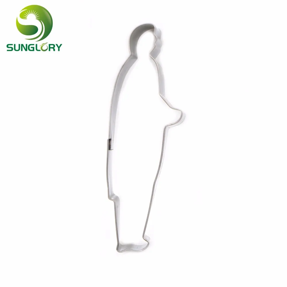 2 шт. Свадебные украшения человек леди Сахар ремесло из нержавеющей стали печенье