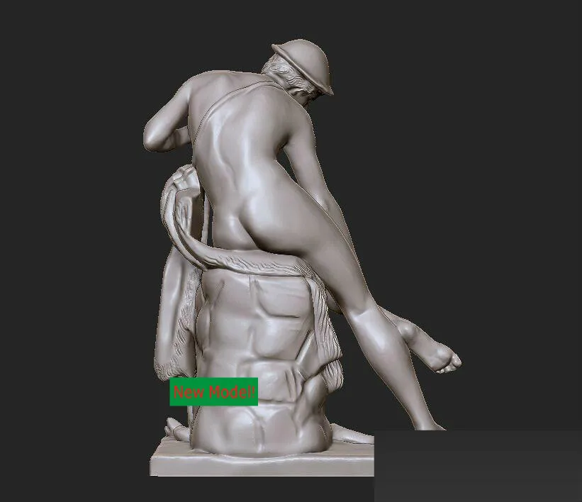 Новая модель 3D модели для ЧПУ или принтеров в формате STL молодой человек который