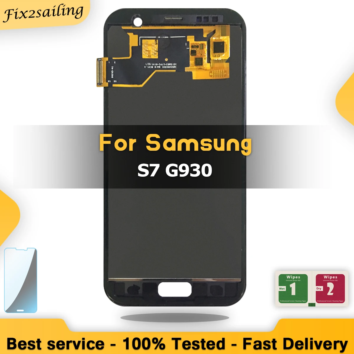 100% протестированный ЖК дисплей для SamSung Galaxy S7 G930 G930F сенсорный экран дигитайзер в