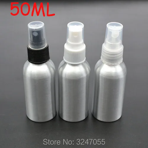 

50ML 50pcs/lot Elegant Empty Aluminum Spray Bottle,Portable Aluminum Cosmetic Liquid Storage Container,Fine Mist Aluminum Bottle