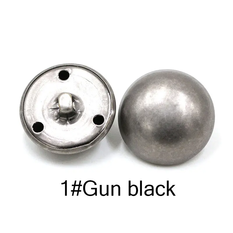 Gun black 1 Серебристая классическая популярная Высококачественная джинсовая куртка Лидер продаж 10 шт./лот бронзовые пуговицы, аксессуары для одежды DIY Золотой - Цвет: Gun black 1