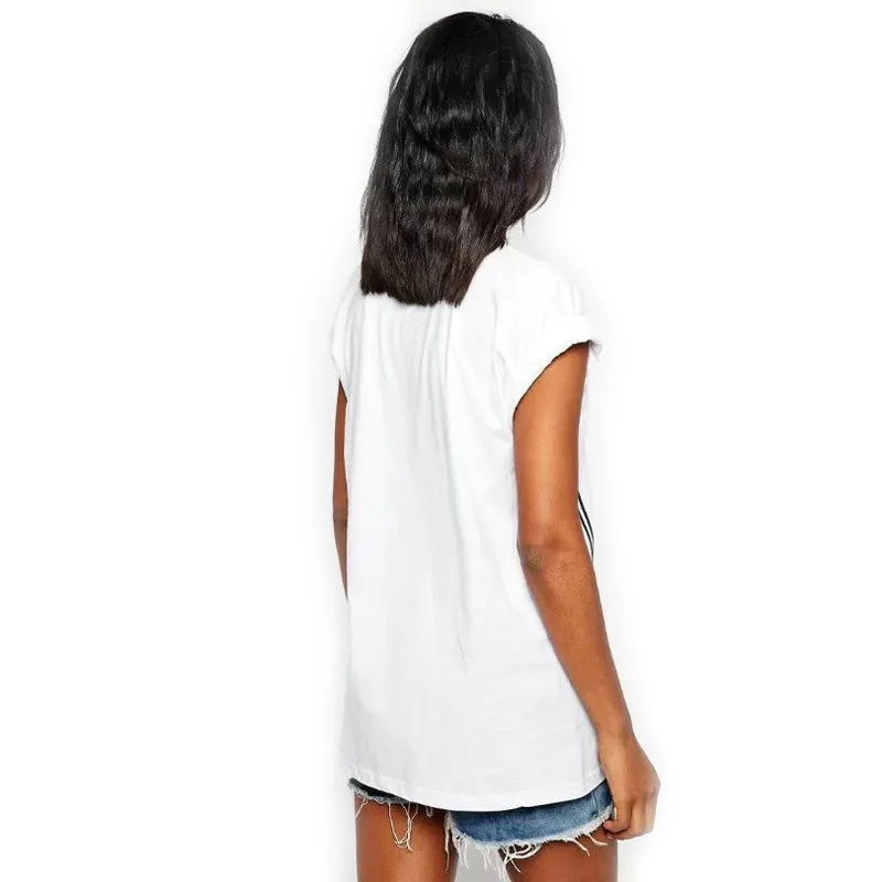 Милые женщины с буквенным принтом футболка Camisas Femininas Европейский одноцветное