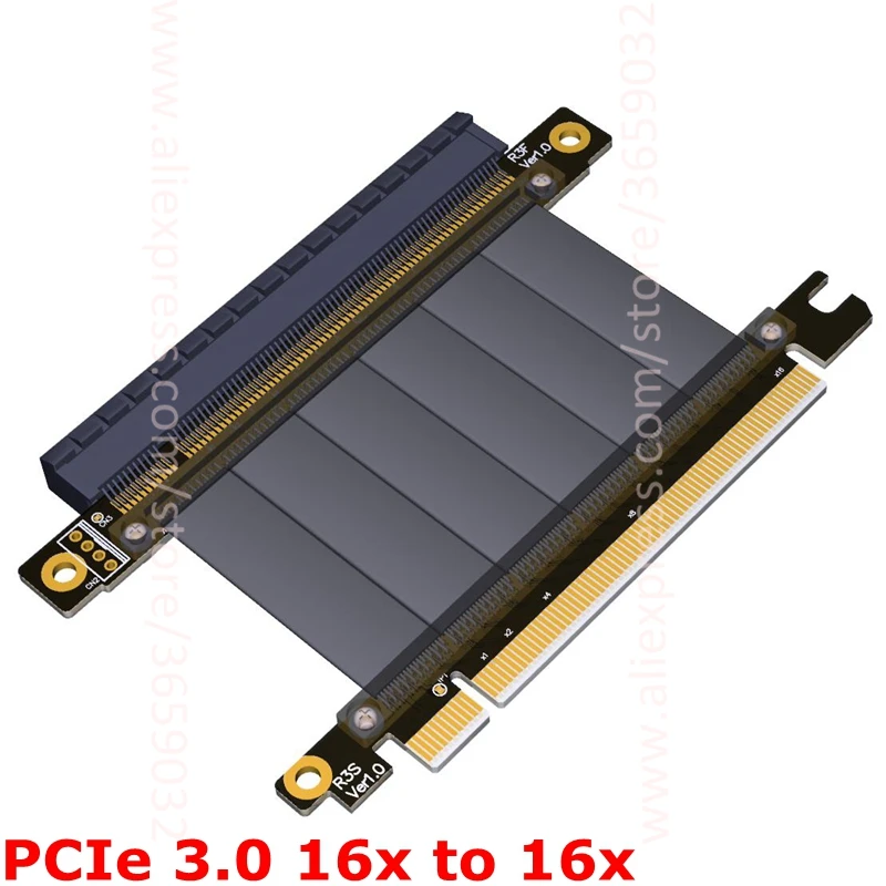 Riser PCI Express x16 на pcie штекер гнездо графическая карта pci e 16 PCIE3.0 16x ленточный кабель Gen
