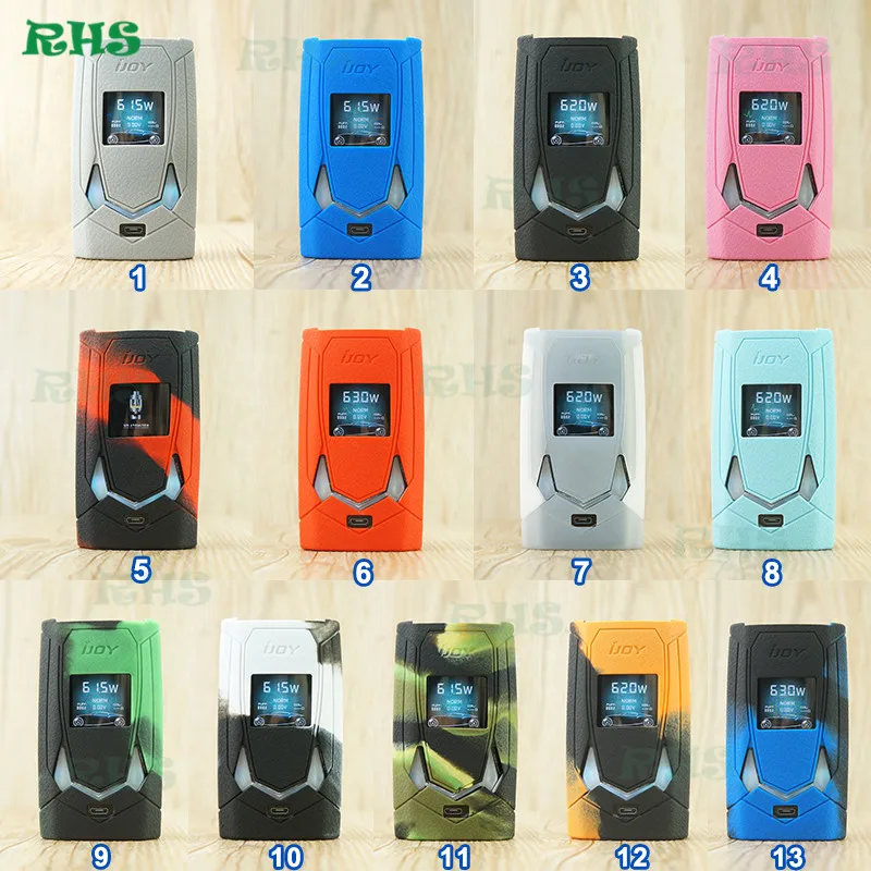 20pcs Wholesale price Silicone Protective Case Cover Sleeve Skin for IJOY avenger 270 234W 13 colors from RHS factory