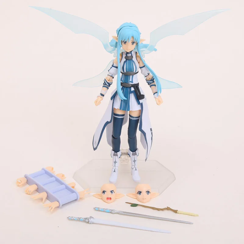 15cm Anime Sword Art Online II SAO Asuna ALO ver. Figma PVC Action Figure Collectible Model Toys Doll Christmas Gifts With Box|gift collection|art onlinesword art online |