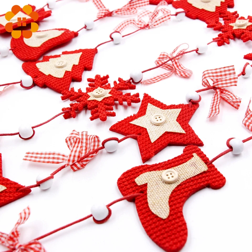 1 шт. 110 см прелестная красная шерсть Рождественские Подвески из серии украшения