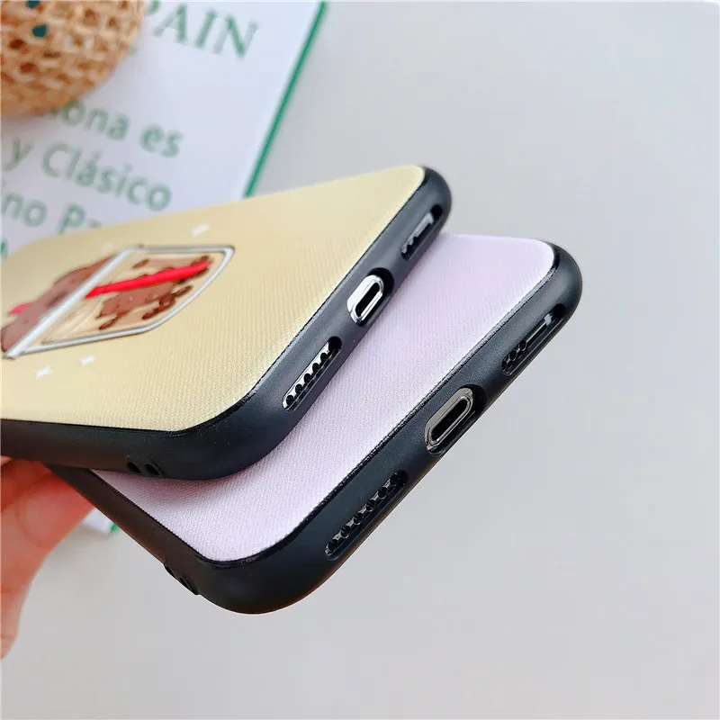 Мультяшный жемчужный молочный чай медведь чехол для телефона iphone Xs Max XR X 8 7 Plus 6S 6