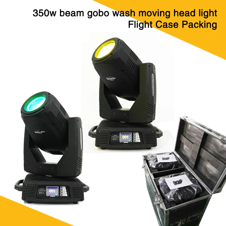 (2 шт./лот) чехол для полёта 3D Gobo Effect 350W луч точечный свет сцены|wash light|beam spotbeam spot wash |