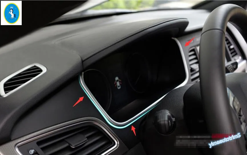 

1 Pcs For Hyundai Sonata Sedan 2015 2016 2017 ABS Dashboard Decorative Frame Molding Cover Trim